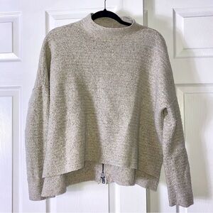 Free People Marled Cream/Multicolor  Turtleneck Sweater